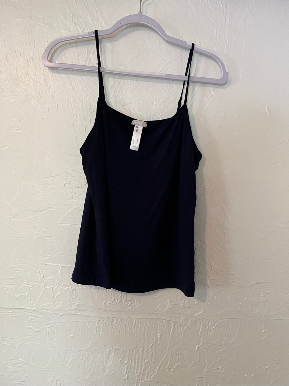Hanro Black Spaghetti Strap Camisole